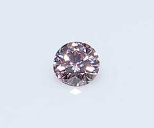 極美品！　ピンクダイヤモンド　0.045ct ソーティング付　ラウンド　ルース（LA-5339）