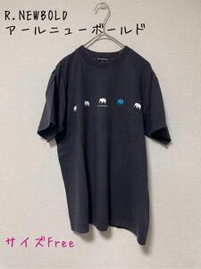 R.NEWBOLD アールニューボールド　プリントTシャツ　象　F