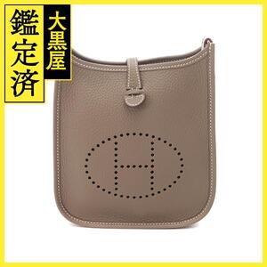 HERMES エルメス エヴリンアマゾンTPM エトゥープ トリヨンクレマンス ゴールド金具 W刻印 2143000702449【430】