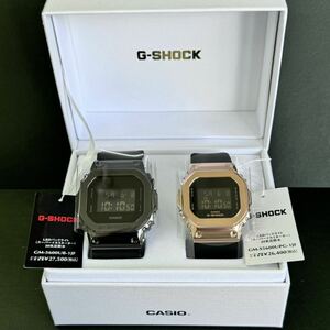 G-SHOCK メンズ GM-5600UB-1JF レディース GM-S5600UPG-1JF デジタル ブラック ピンクゴールド メタルフェイス ペアウォッチ 腕時計