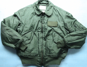 ★米軍実物 CWU-45/P 艶有り L 中古 1980年 フライトジャケット usaf cwu-36/p 12_02