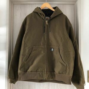 (k) Carhartt カーハート エクストリーム アクティブパーカー コーデュラ ナイロン サイズL カーキ ジャケット フーディ