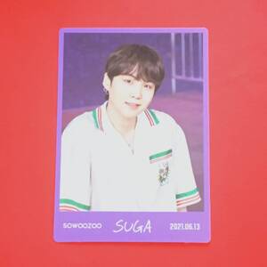 防弾少年団 BTS 2021 MUSTER SOWOOZOO 公式 MINI PHOTO CARD ランダム ミニフォトカード SUGA 1 シュガ ユンギ