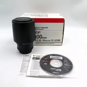 1円〜 Canon キヤノン EF100 f/2.8L Macro IS USM 単焦点 マクロレンズ 箱付き 動作未確認 現状品 y290-3180455【Y商品】