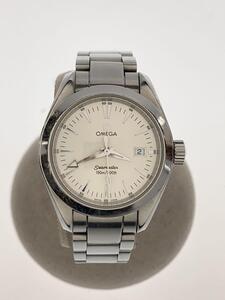 OMEGA◆SEAMASTER Aqua Terra/クォーツ腕時計/アナログ/ステンレス/WHT/SLV//