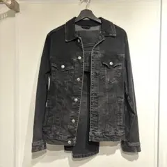 ZARA ブラックデニム　ジャケット&パンツ