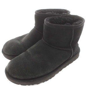 アグ UGG ムートンブーツ 1016222 ショート US7 24cm 黒 ブラック /☆G レディース