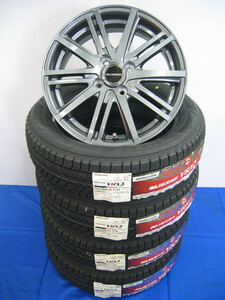 ブリヂストン 国産 スタッドレスタイヤ ブリザック VRX3 165/60R15 ＆ アルミホイール 新品 4本 セット 総額95800円～ ソリオ デリカ D2