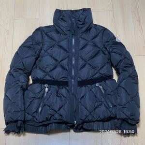 極美品 MONCLER モンクレール MARY マリー キルティング プリーツ ベロア ダウンジャケット アウター