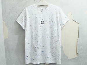 極美品 LOVE EAR ART SPLASH PAINT TEE Tシャツ スプラッシュ ペイント WHITE M ラブイヤーアート