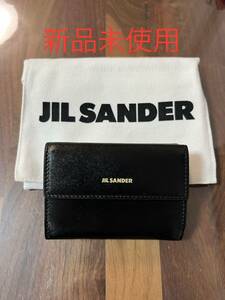 新品未使用 JIL SANDER ジルサンダーベビーウォレット ブラック ★コンパクト★三つ折り財布★レディース J07UI0009 -P4840 001