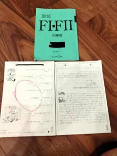 公文　国語ＦⅠ(1～190)　FⅡ（46～200）　※解答付き※　340枚