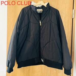 希少　POLO CLUB ポロクラブ ダウンジャケット XL ロゴ　ブラック　黒