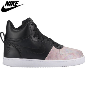 NIKE WMNS COURT BOROUGH MID PREM ナイキ ウィメンズ コート バーロウ ミッド プレミアム ブラック／黒 844907-006／29.0cm／メンズサイズ