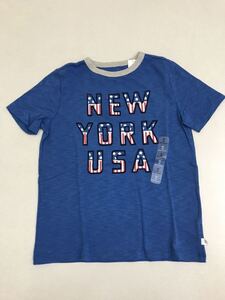 ■ＧＡＰ■新品■130■ギャップ■星条旗■ブルー■Ｔシャツ■USAロゴ■ＮＥＷＹＯＲＫ■21■4.2-1