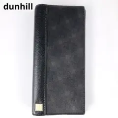 dunhill　ダンヒル　長財布 本革　PVC 総柄 レザー　ダークブラウン