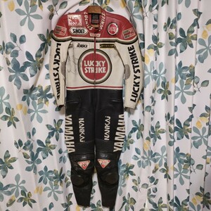 中古 ラッキーストライク ヤマハ レーシングスーツ南海部品 LUCKY STRIKE YAMAHA ウェイン・レイニー レプリカ Ｍサイズ