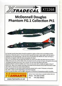 1/72　エクストラデカール　X72268 McDonnell-Douglas FG.1 Phantom 