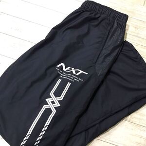 美品☆MIZUNO/ミズノ☆N-XT☆ナイロンパンツ☆裏地付き/防寒☆ブレーカーパンツ/ウインドブレーカー/ジャージ/ネイビー/大きめサイズ☆XL