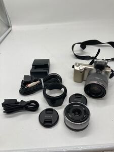 △ SONY ソニー NEX-5α ミラーレス一眼カメラ ダブルズームレンズキット　動作品