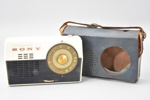 当時物 SONY ソニー TR-62 トランジスタ 6 ポータブル ラジオ ケース付 TRANSISTOR SIX RADIO ビンテージ 昭和 レトロ RP-73S/000