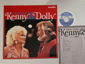 Kenny & Dolly (Kenny Rogers/Dolly Parton)/ REAL LOVE 85年日本版LD SM058-3154 歌詞/MC対訳付,9時から5時まで,Blaze Of Glory,