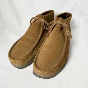 00s Clarks WALLABEE BOOT スエード シューズ 9M 26cm ワラビー ブーツ スニーカー クラークス 90s オールド ビンテージ 中古