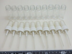 n207u　未使用　スプレーボトル　10ml　10本セット　プラスチック容器　スプレータイプ　容器　クリア　透明　詰替容器　②