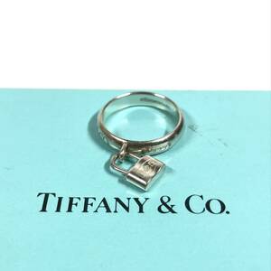 【ティファニー】本物 TIFFANY&Co. 指輪 1837 パドロック 南京錠 シルバー925 サイズ11号 リング メンズ レディース 送料370円
