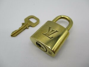 【中古】ルイヴィトン　LV カデナ　パドロック　南京錠　316番　ゴールド色