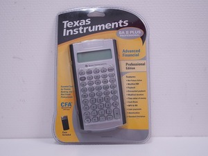 期間限定セール 【未使用】 テキサス インストラメンツ TEXAS INSTRUMENTS 電卓 BA II PLUS PROFESSIONAL