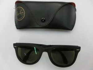 T【1t-29】【60サイズ】▲Ray-Ban レイバン/フォールディング/ウェイファーラー/度入り サングラス/※度数不明