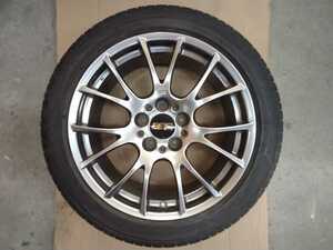 BBS アルミホイール 18×9J +48 5穴 ブリヂストン POTENZA 245/45R18 1本 中古