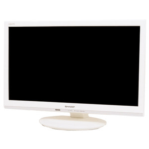 【中古】SHARP 19V型 ハイビジョン 液晶テレビ AQUOS LC-19P5-W ホワイト 日焼け [管理:1150029449]