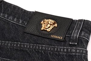 ヴェルサーチ ベルサーチ メンズ メデューサ ジーンズ ブラック デニム サイズW33 VERSACE DENIM JEANS MEDUSA RICAMATI 1006078 新