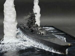 タミヤ　日本海軍　戦艦大和　完成品 1/700　プラモデル完成品　ジオラマ風 日本帝国海軍 