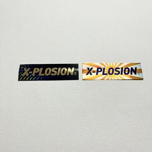 エクスプロージョン ステッカー 2枚 新品未使用 プロテイン アスリート シール ザバス ダイエット 美容 コスメ X-PLOSION メンズ ホエイ