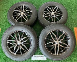 ★205/65R16 ヨコハマ スタッドレス アルミ付 16インチ 16×6.5J +48 114.3 5H 4本Set 中古 ★ティアナ ヤリスクロス等に ★送料無料