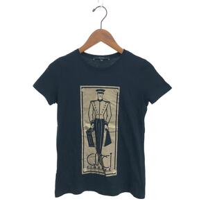 ◆GUCCI グッチ 半袖Tシャツ サイズ:XS◆ ブラック コットン レディース トップス プリント