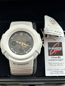 カシオ CASIO G-SHOCK 25周年記念　ライジング　ホワイト　25th Rising White AWG-525B-7AJF ソーラー電波時計　The G 