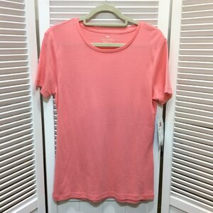 【値下げ】未使用☆TALBOTS タルボット レディース Tシャツ P ピンク 脇に汚れあり【クリックポスト可】