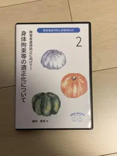 DVD 身体拘束の適正化について　障害者虐待防止に向けて　研修　研修用DVD