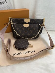 美品★LOUIS VUITTON ルイ ヴィトン ショルダーバッグ チェーンバッグ小銭入れ3点セット