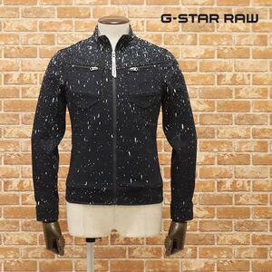 1円/G-STAR RAW/Sサイズ/トラックトップ ARC-R ZIP DECONSTRUCTED 3D SLIM SW L/S モード柄 新品/黒/ブラック/jt230a/