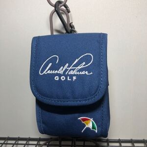 Arnold Palmer アーノルドパーマー　ゴルフ ポーチ　スコープケース ベルト通し　カラビナ付き　APG-PCH02 NAVY ネイビー