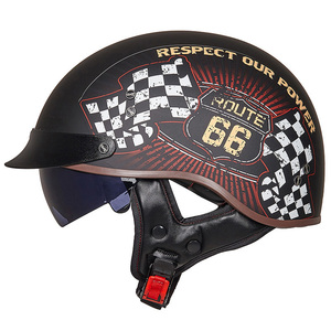 新品 ハーフヘルメット 内蔵ゴーグル 12色 半帽ヘルメット 男女兼用 バイクヘルメット 半キャップ ヘルメット Ｍ-XXL選択可 A-XXL