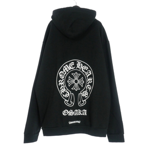 クロムハーツ CHROME HEARTS OSAKA HORSESHOE PULLOVER HOODIE 大阪限定 プルオーバーフーディ パーカー M ブラック 黒 国内正規 メンズ