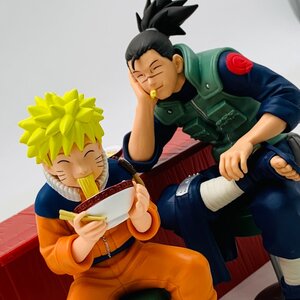 中古品 NARUTO ナルト フィギュア うみのイルカ うずまきナルト 一楽でのひととき 2種セット