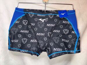 別注 MIZUNO NSSU 日体大 競泳水着 2XOサイズ 競パンショートスパッツ ボクサー アリーナ ミズノ ハーフスパッツ　Vパン 競パン