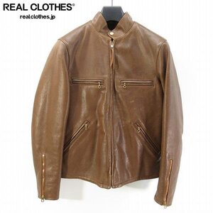 ☆RRL/ダブルアールエル カフェレーサー レザー シングルライダース/XS /060